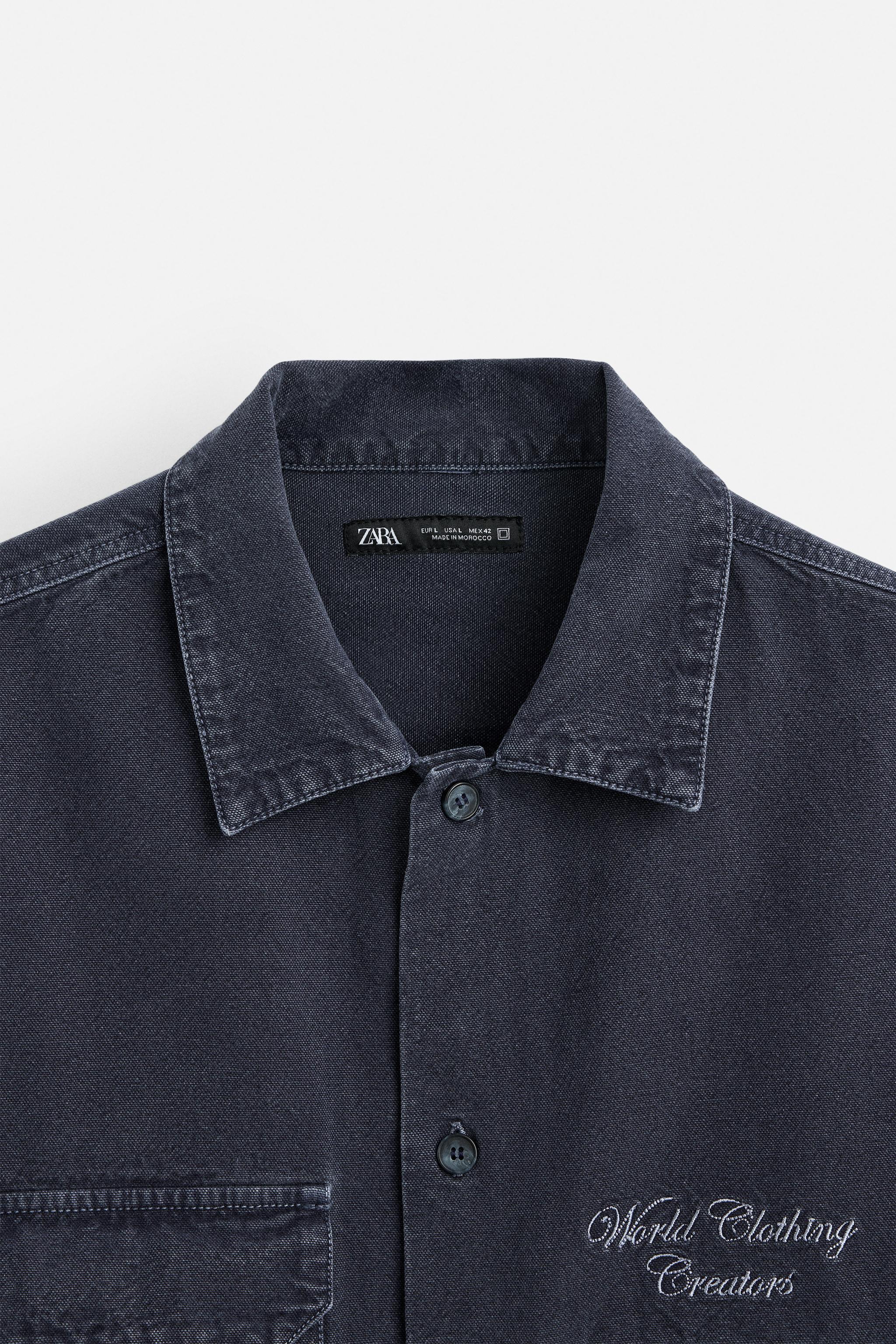 EMBROIDERED UTILITY POCKET SHIRT Product Image