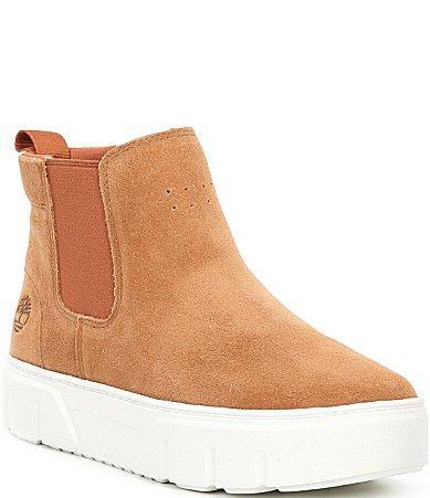 Timberland Womens Laurel Court Mid Pull On Platform Sneakers Product Image