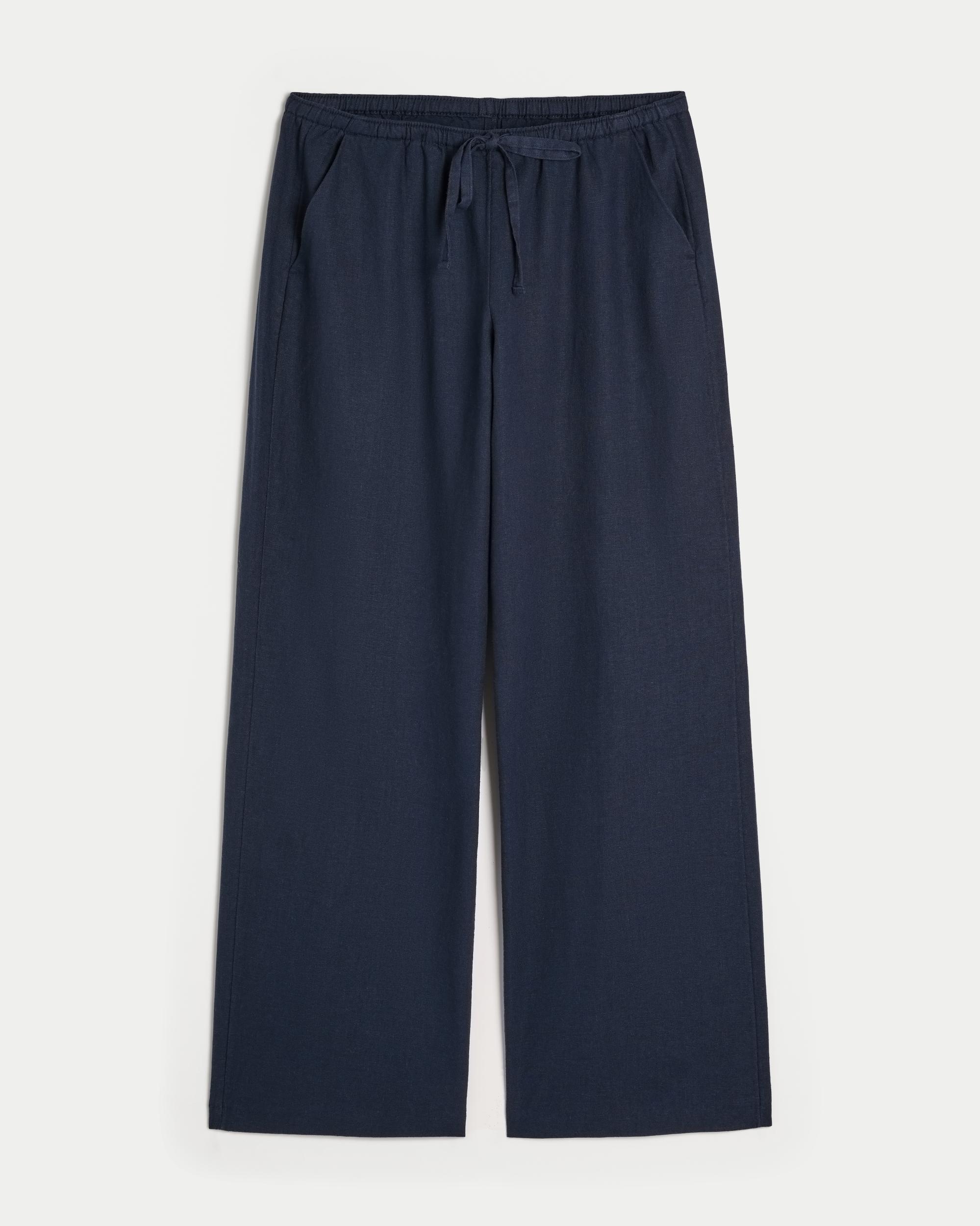Pull-On Wide-Leg Pants Product Image