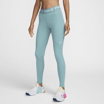 Nike Pro Women's Mid-Rise Mesh-Paneled Leggings Product Image