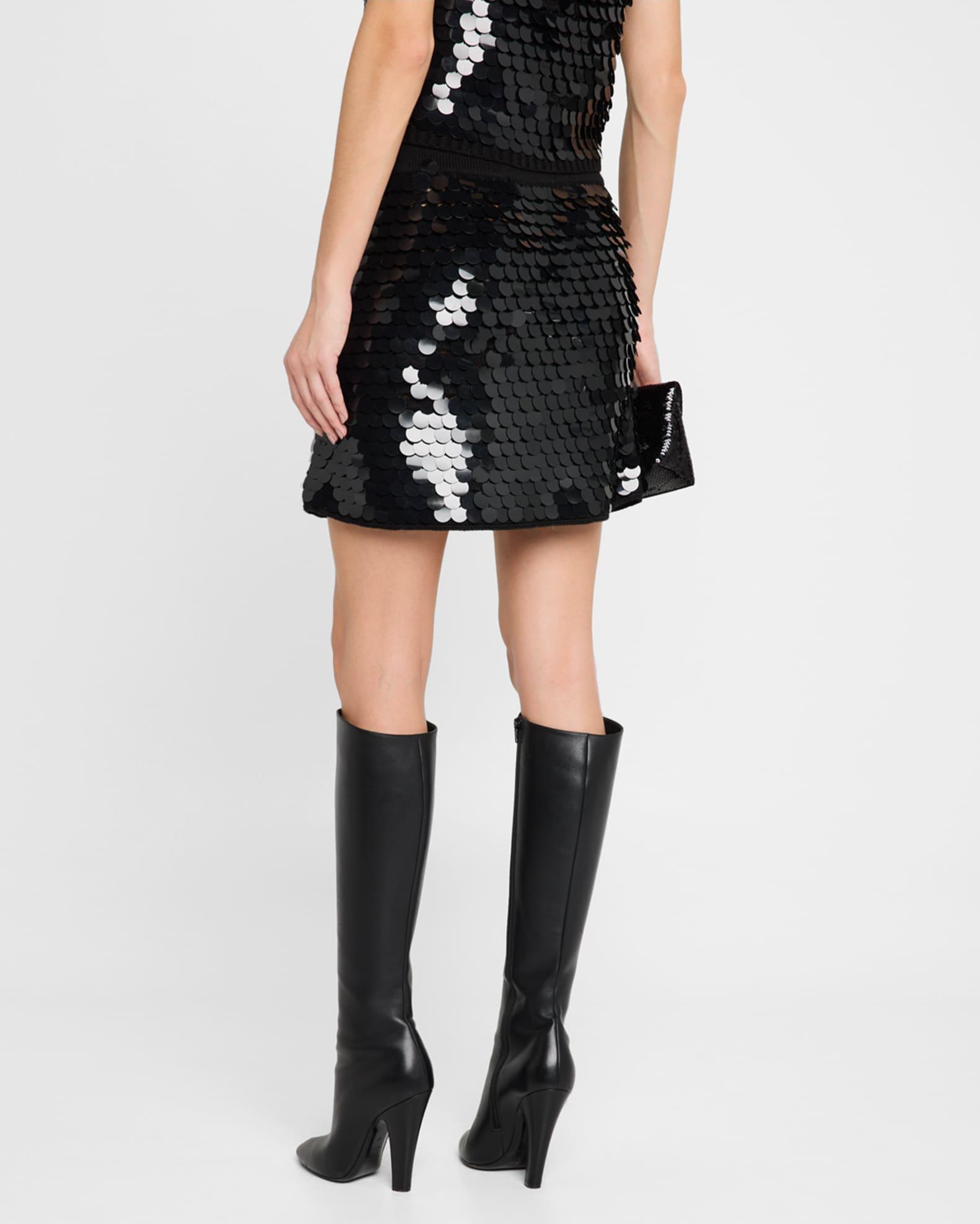 Mya Sequin Crochet Mini Skirt Product Image