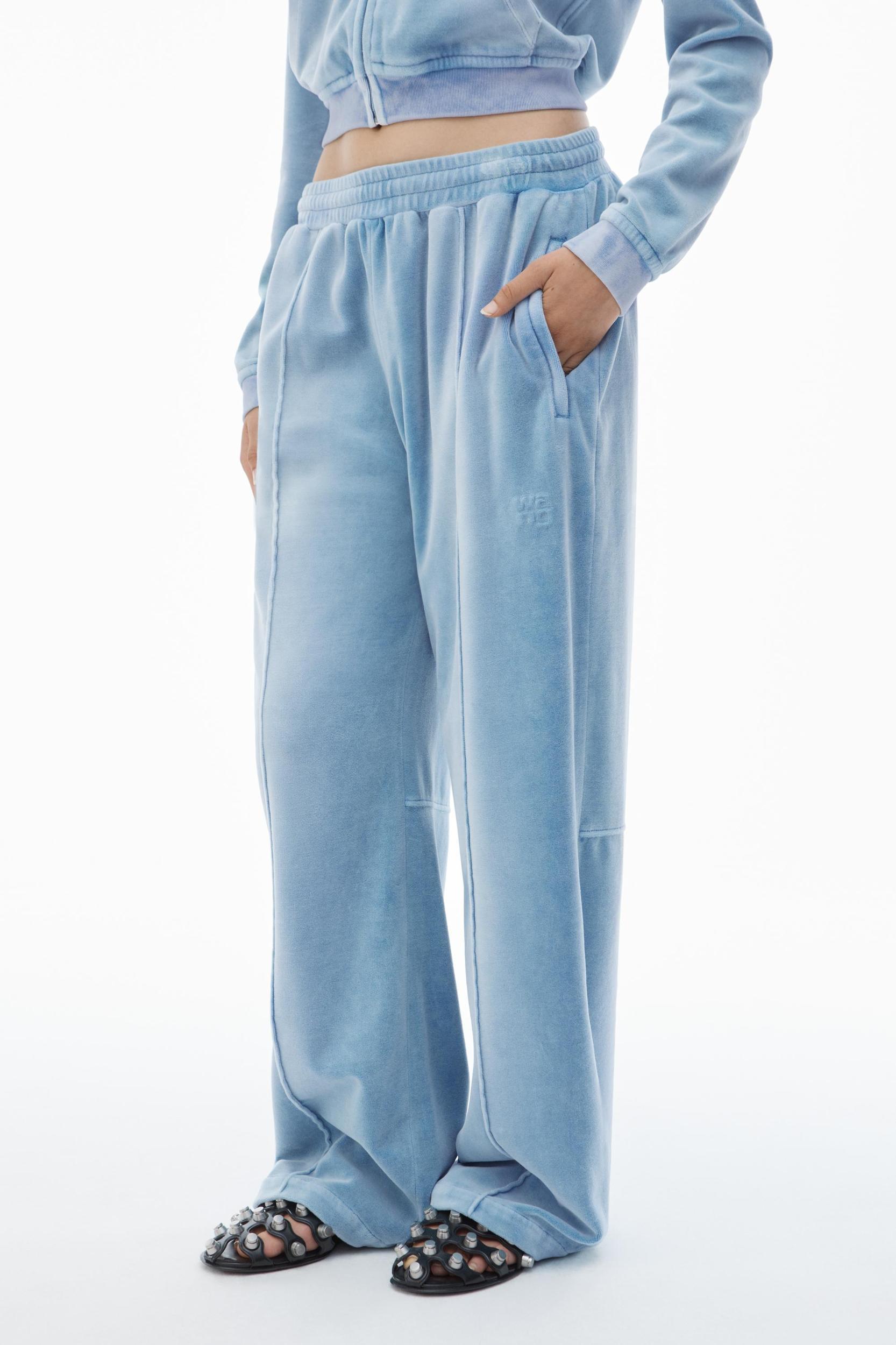 Trackpants In Crushed Velour Product Image