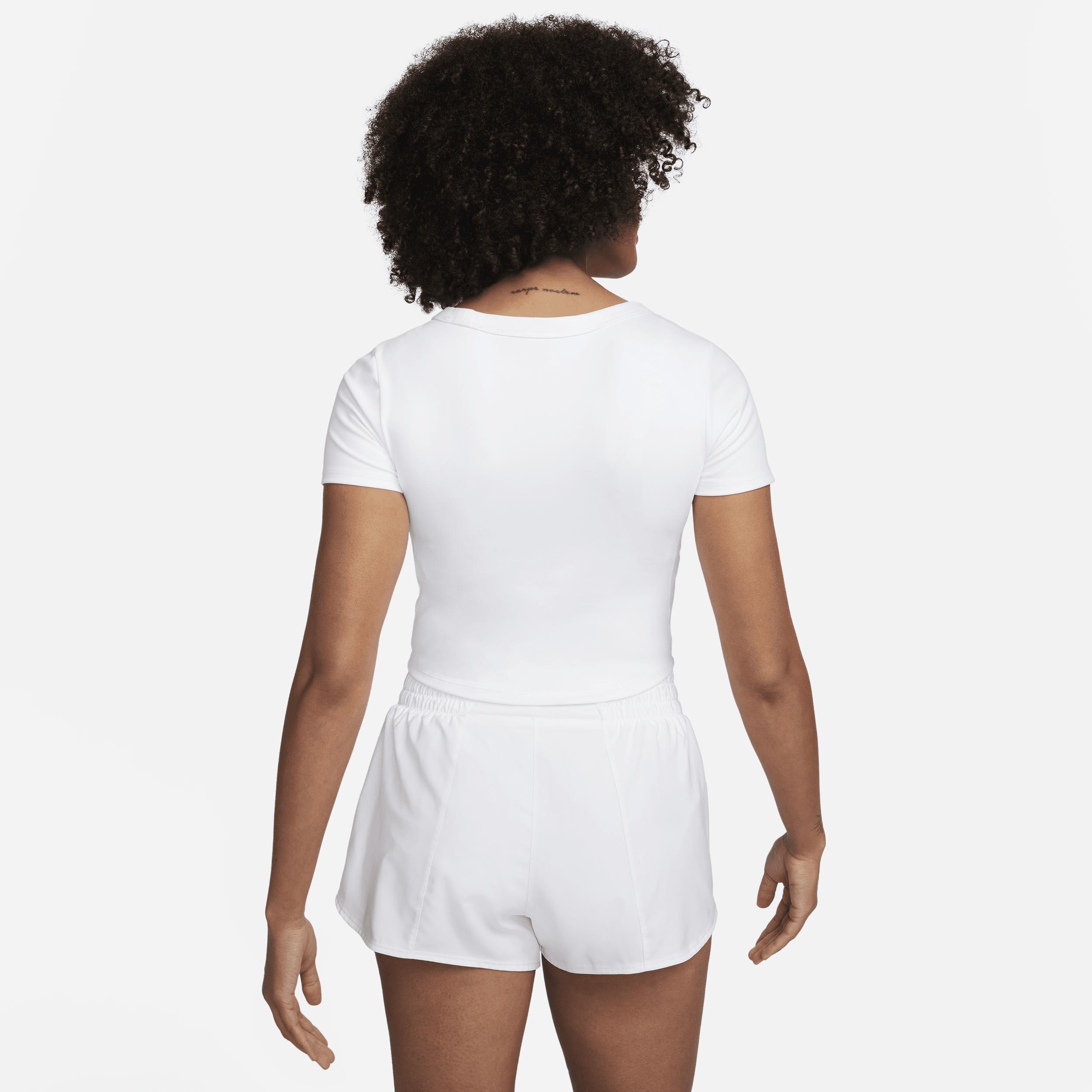 Nike Women's One Fitted Dri-FIT Short-Sleeve Cropped Top Product Image