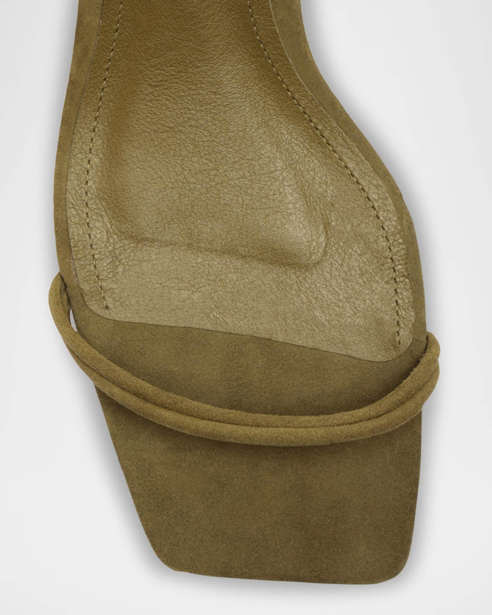 Pompeii Strappy Suede Block-Heel Sandals Product Image