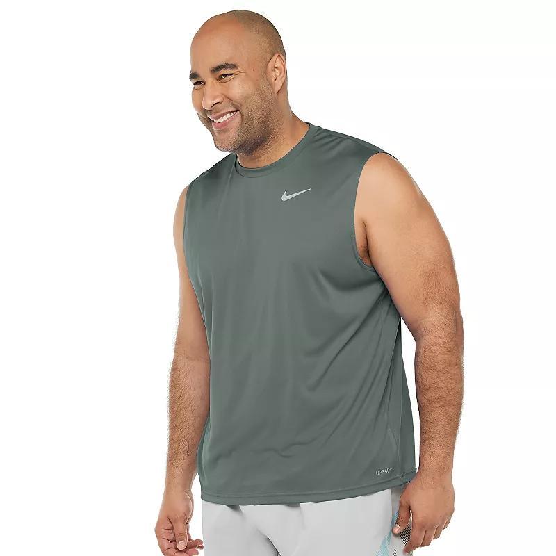 Big & Tall Nike Dri-FIT UPF 40+ Essential Sleeveless Hydroguard Swim Tee, Men's, Size: Large Tall, Dusty Cactus Product Image