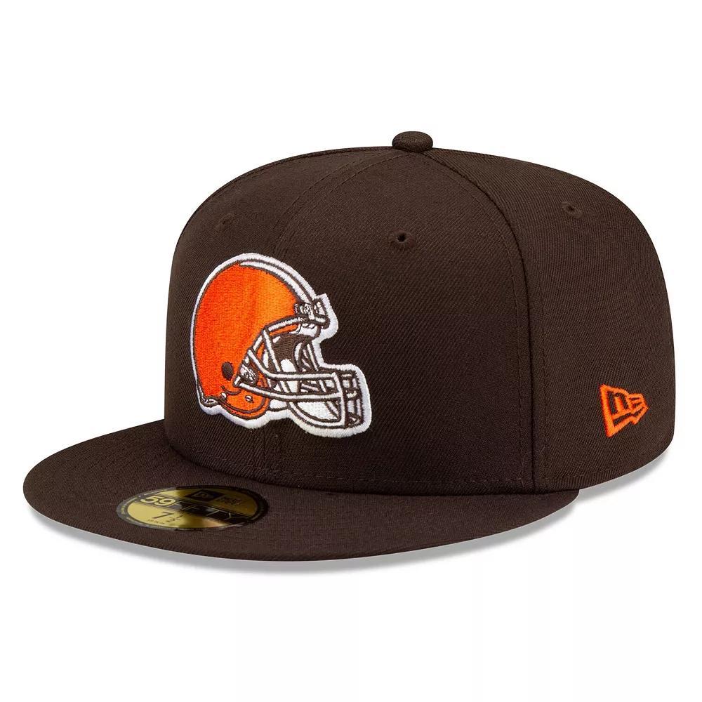 Men's New Era Brown Cleveland Browns Basic 59FIFTY Fitted Hat,  Product Image