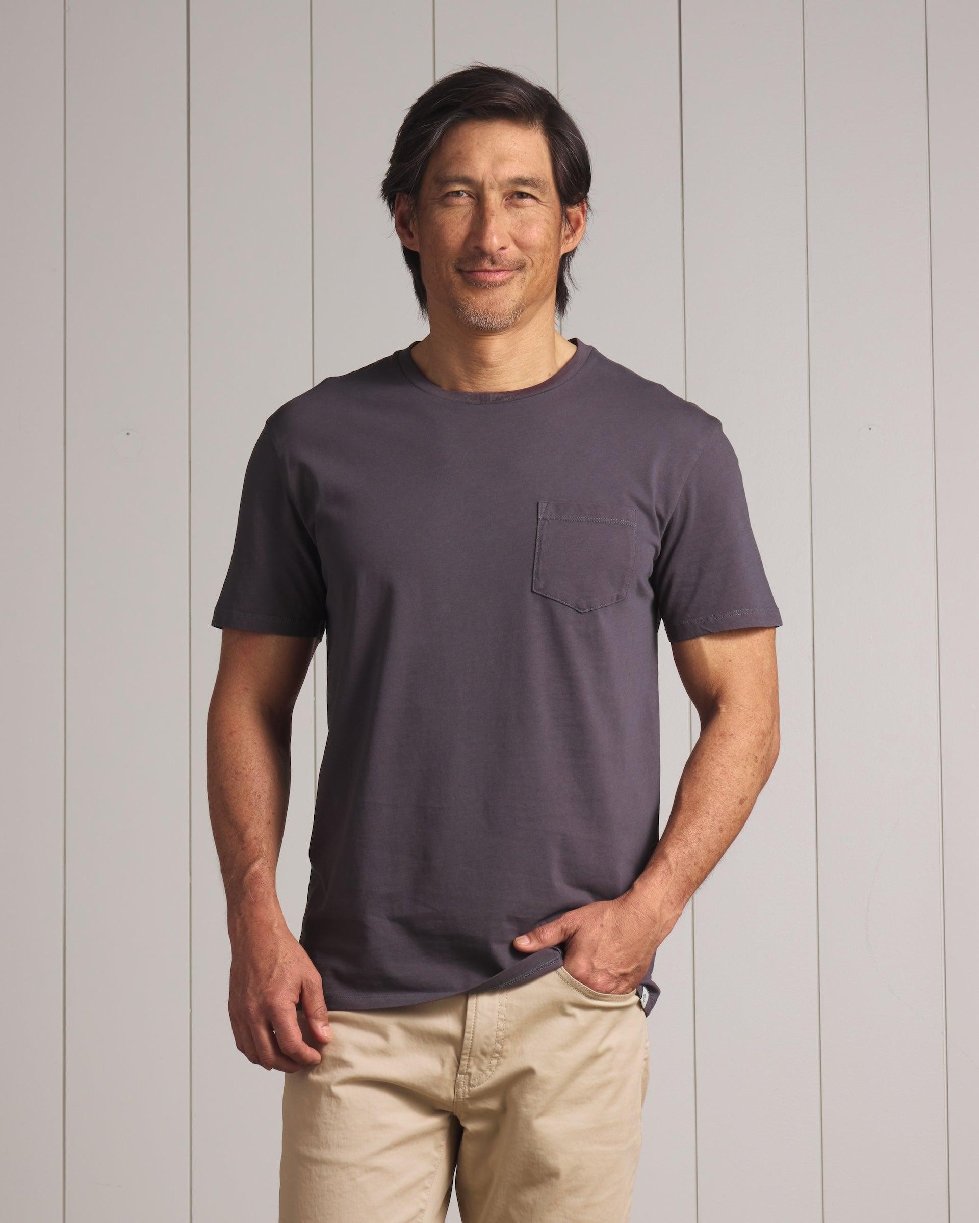 Pima Cotton Pocket Tee - Forged Iron (Final Sale)* Product Image