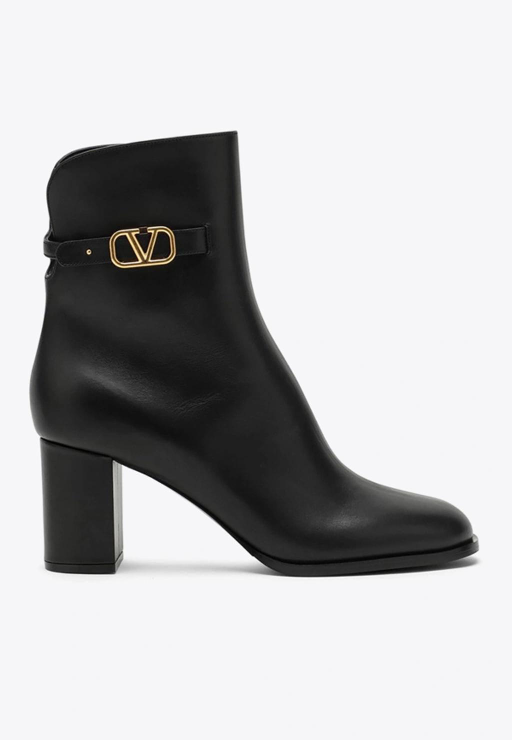 VALENTINO GARAVANI Vlogo Signature T.70 Boots In Black Product Image