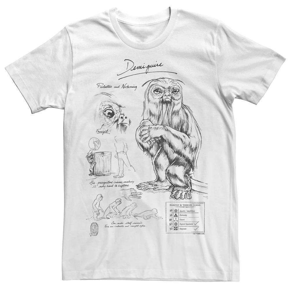 Men's Fantastic Beast Grindelwald Demiguise Study Notebook Sketch Tee,  Product Image