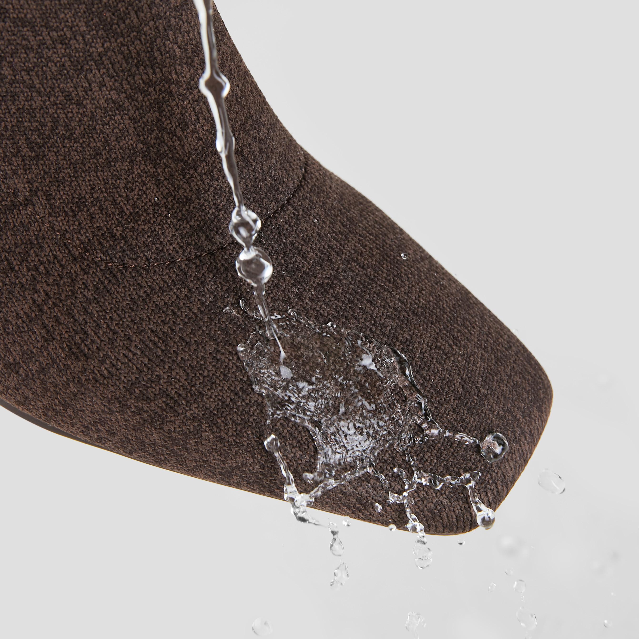 Square-Toe Water-Repellent Boots (Margot Wedge Bootie) Product Image