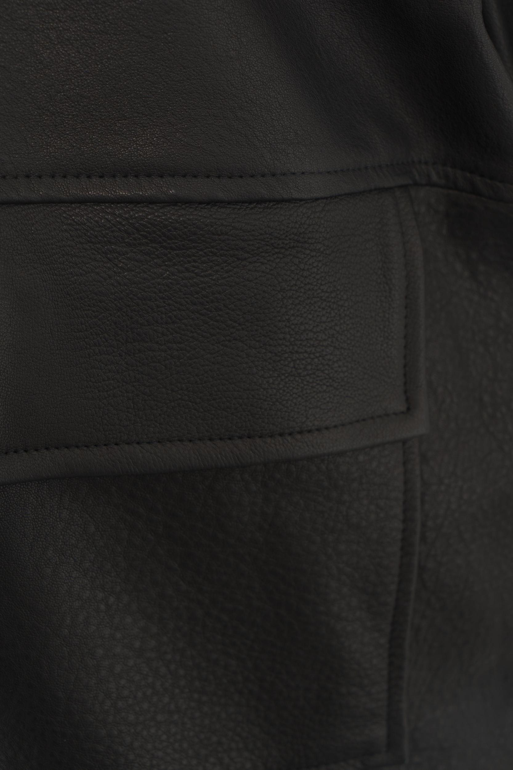 Oversize leather jacket Product Image