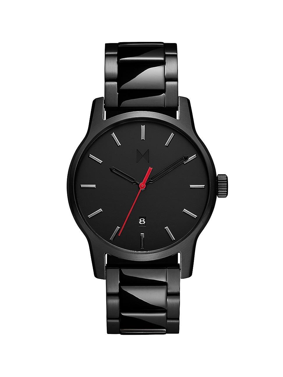 MVMT Mens Classic II Analog Black Leather Strap Watch Product Image