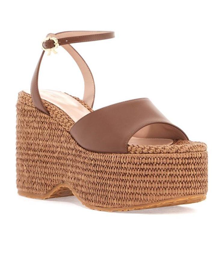 GIANVITO ROSSI Sandals In Brown Product Image