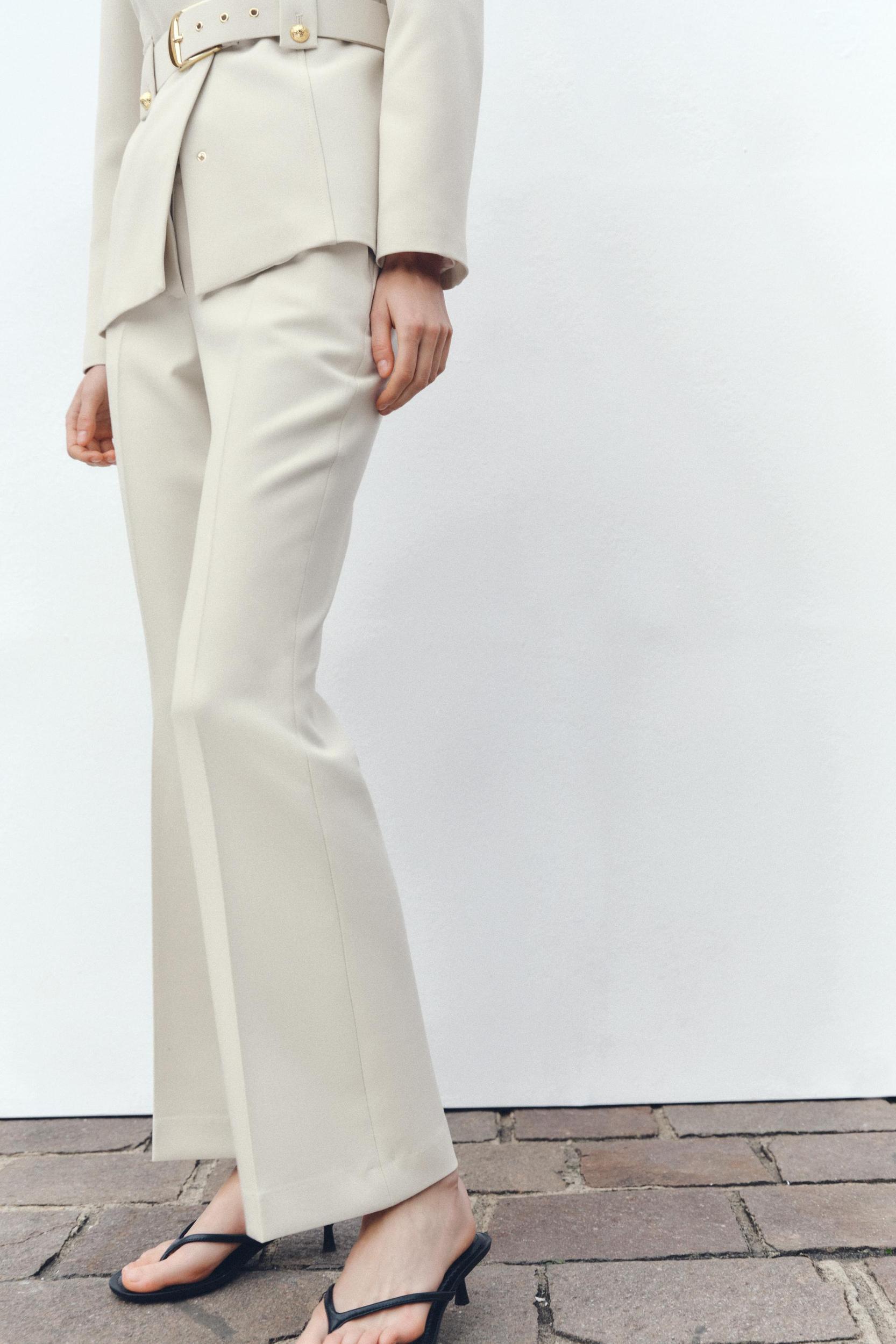HIGH WAISTED STRAIGHT CUT PANTS Product Image