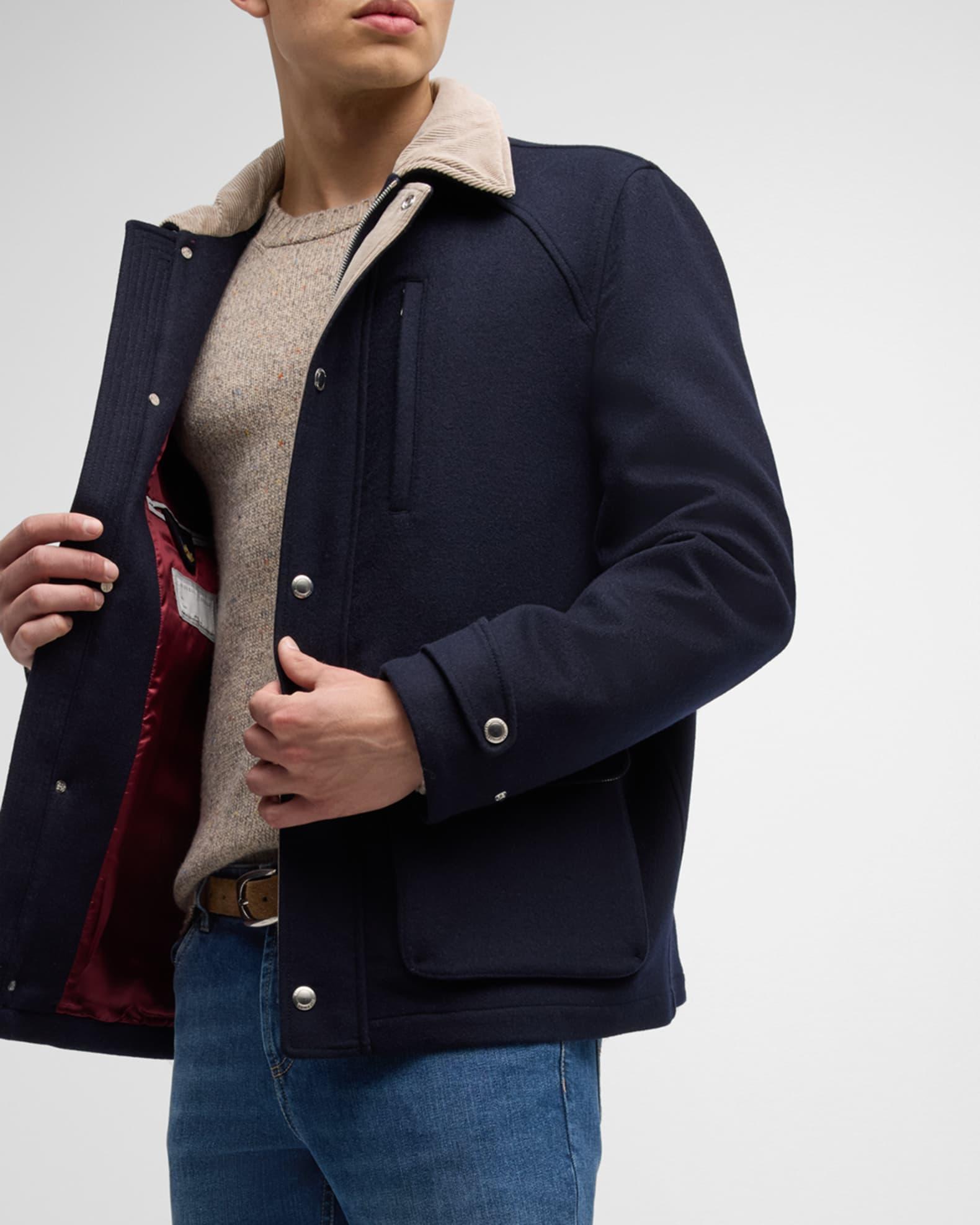 Men's Wool Blend Car Coat Product Image