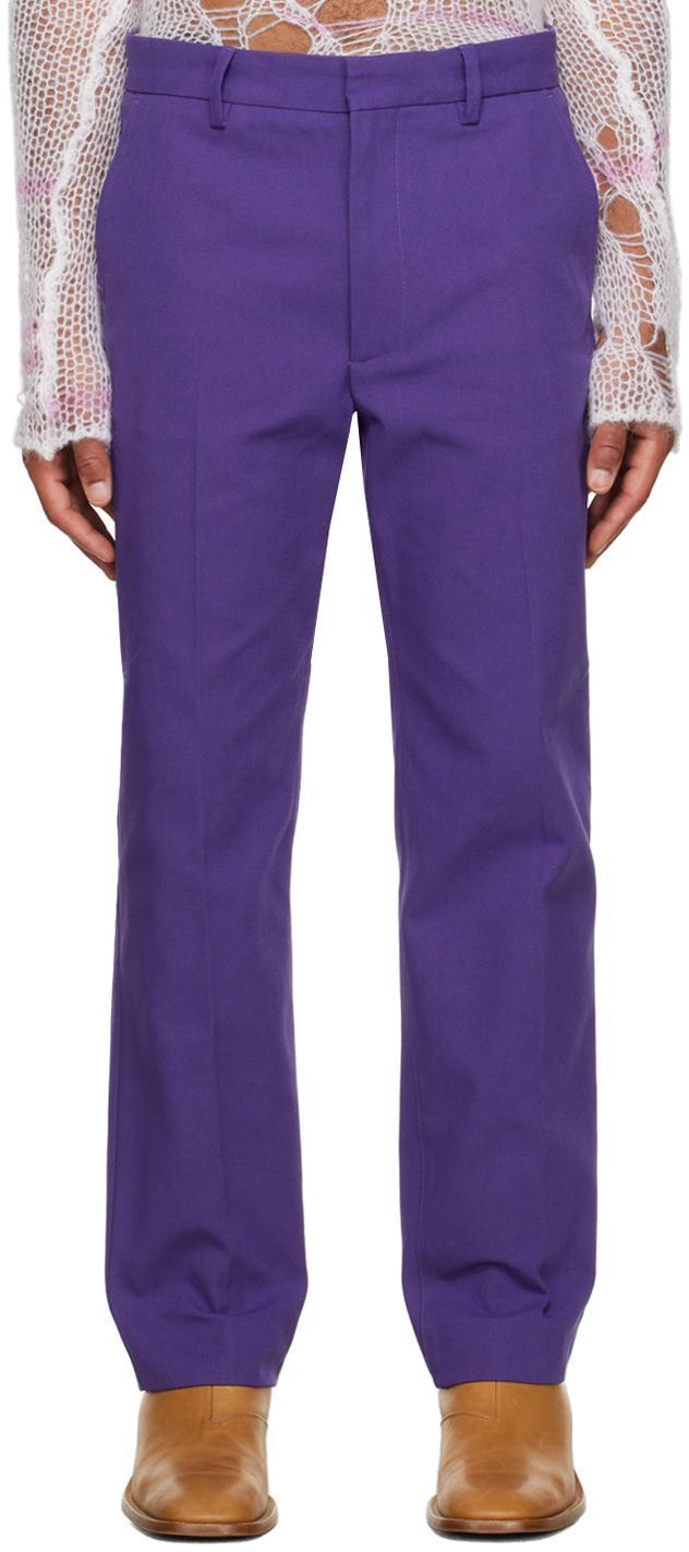 ACNE STUDIOS Purple Three-pocket Trousers In Bmz Electric Purple Product Image