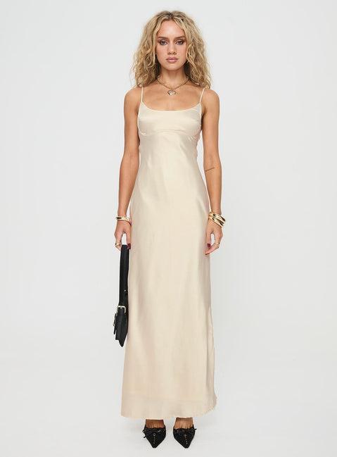 Ravia Maxi Dress Champagne Product Image