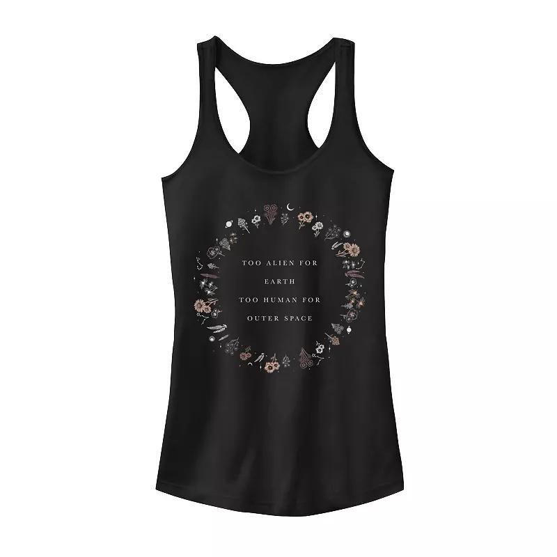 Juniors' Moon Flower Zodiac Graphic Tank Top, Girl's,  Product Image