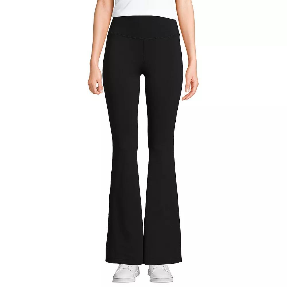 Petite Lands' End High-Rise Slim Flare Active Pants, Women's,  Product Image