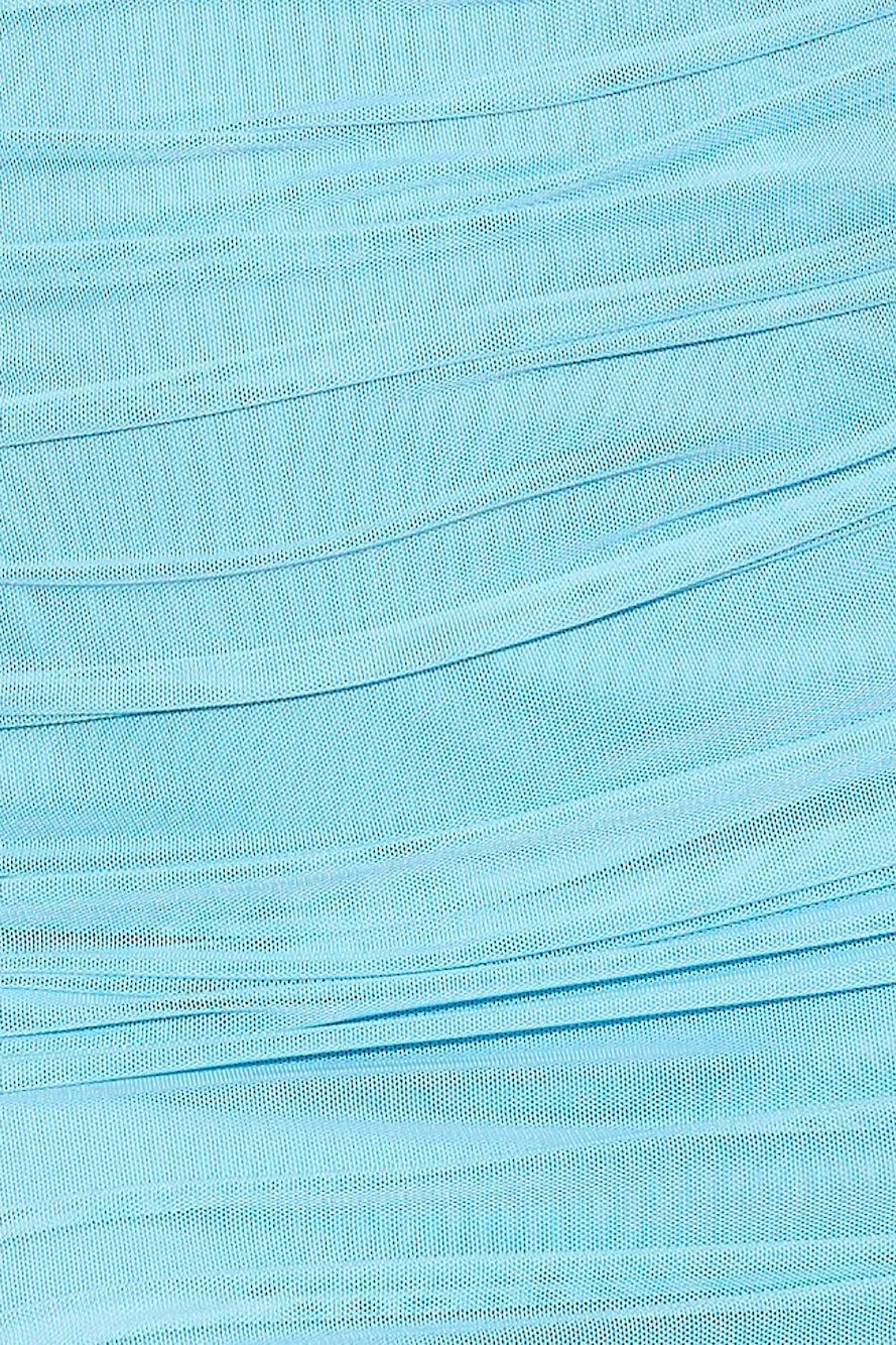 Special Make Mesh Crop Top Blue Product Image