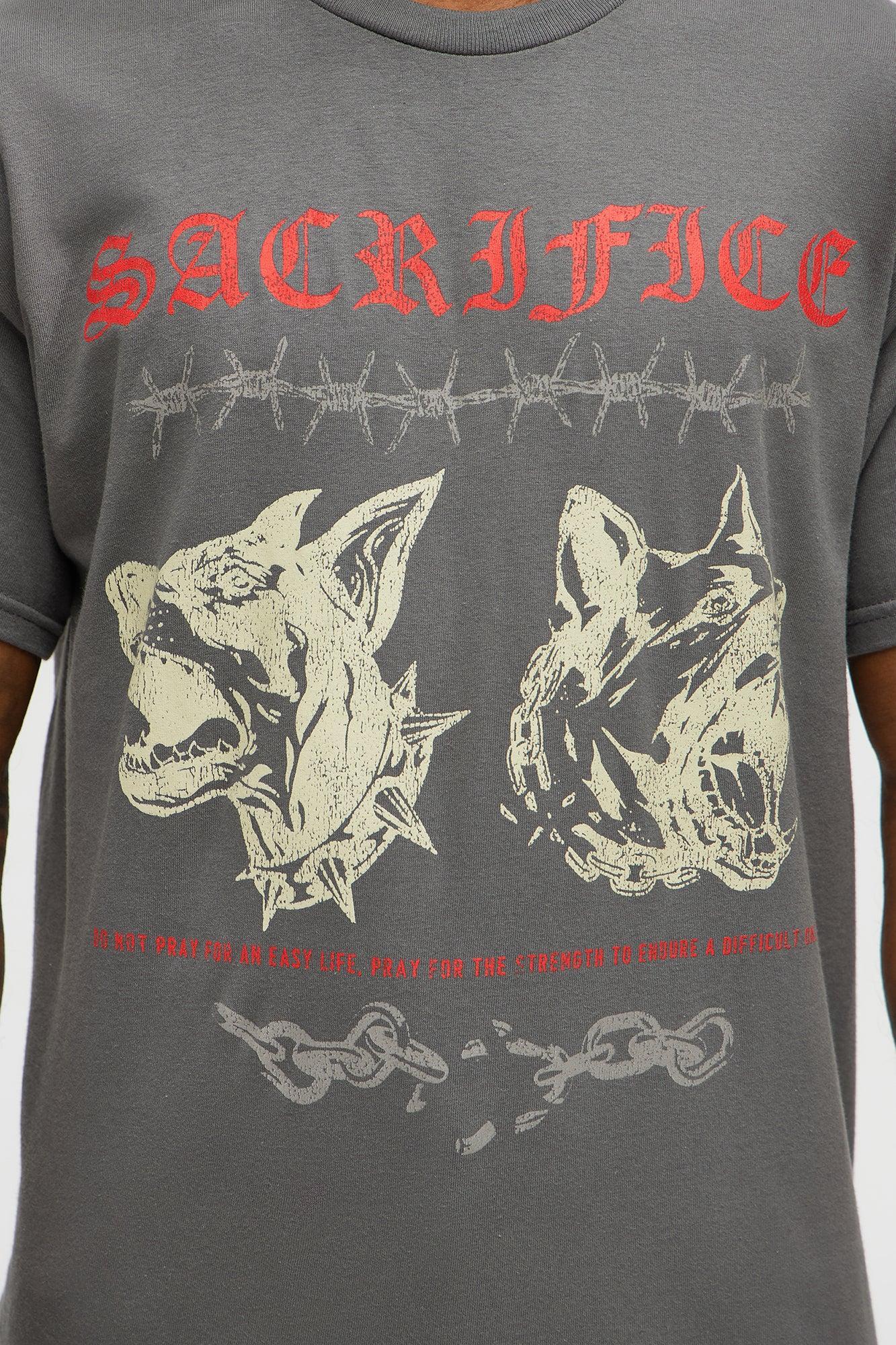 Endure Difficult Times Short Sleeve Tee - Charcoal Product Image