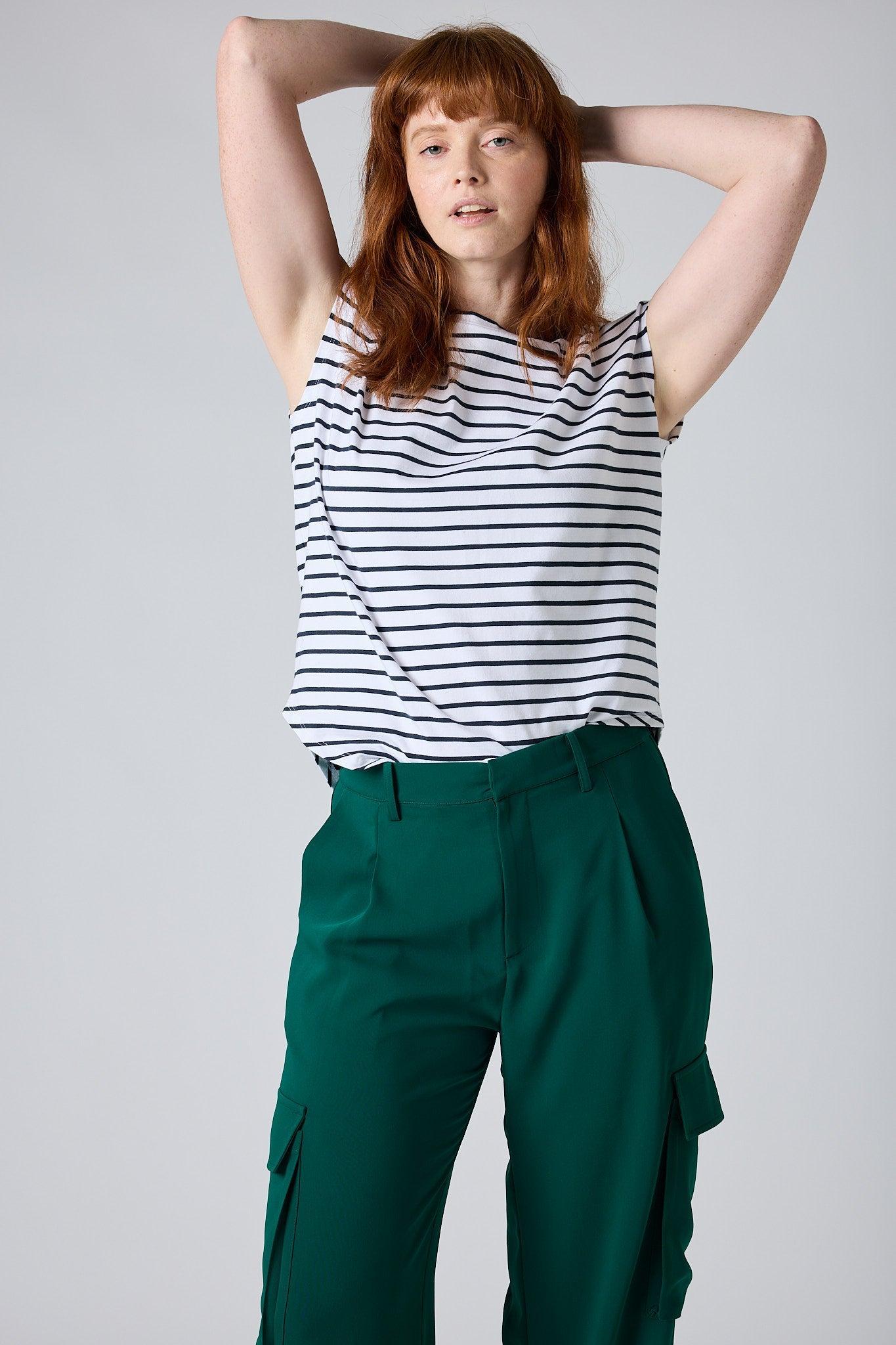 Striped Tuck-In Tee Product Image