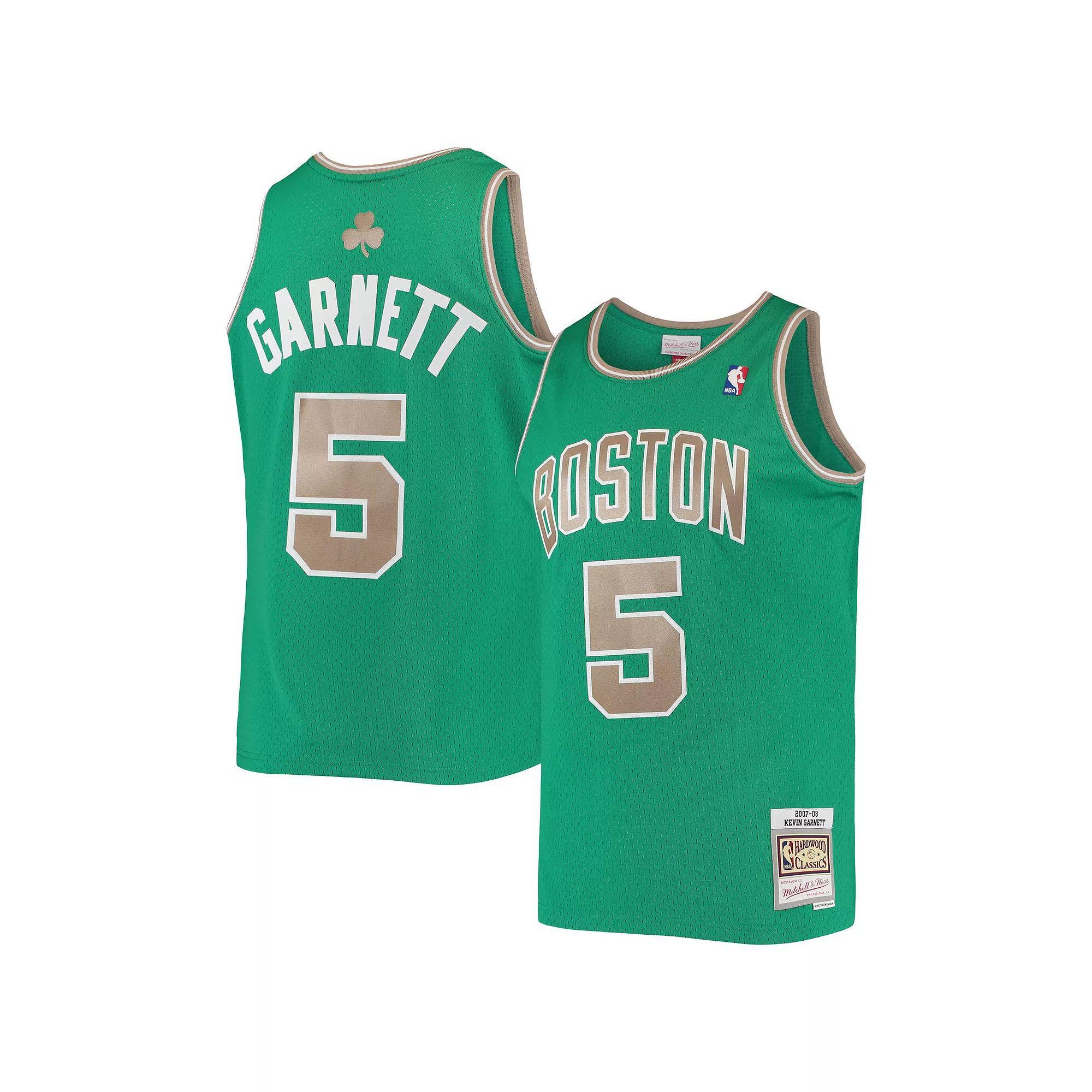 Men's Mitchell & Ness Kevin Garnett Kelly Green Boston Celtics 2001/02 Hardwood Classics Swingman Jersey, Size: Medium Product Image
