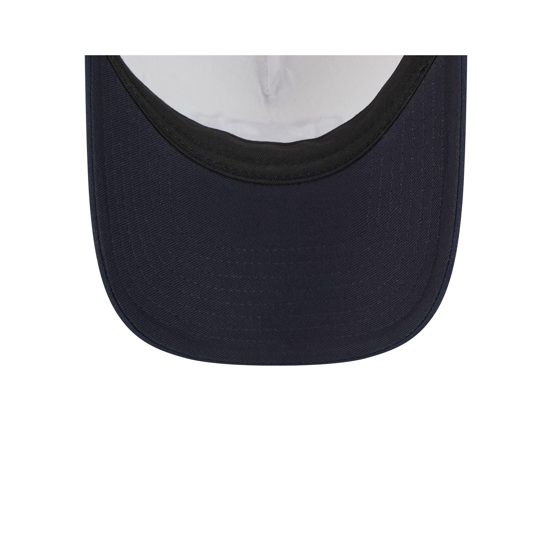 New York or Nowhere x New York Yankees White Wordmark 9FORTY A-Frame Snapback Hat Male Product Image