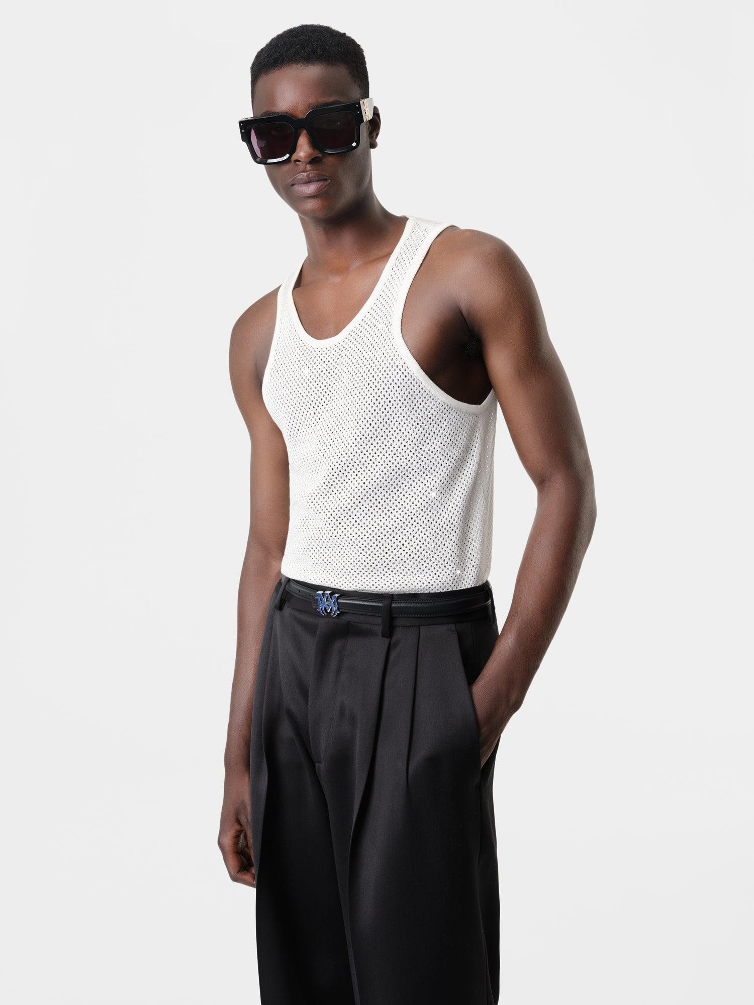 CRYSTAL TANK TOP - White Male Product Image