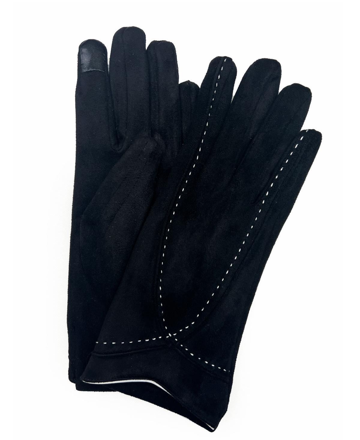 Marcus Adler Womens Stitched Faux Suede Touchscreen Glove Product Image