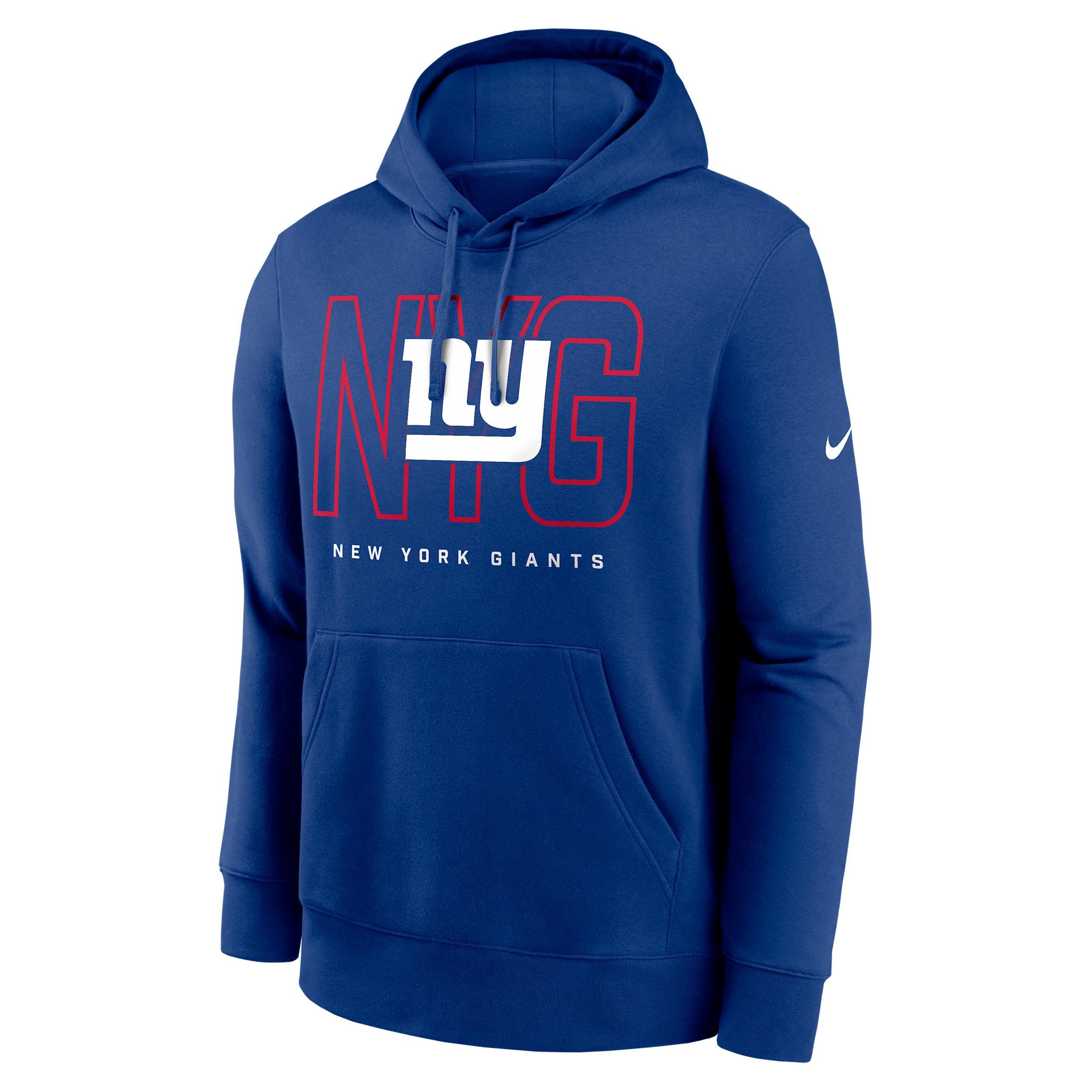 New York Giants Busted Play Club Nike Mens NFL Pullover Hoodie | NKDK4EW8I-E7N Product Image