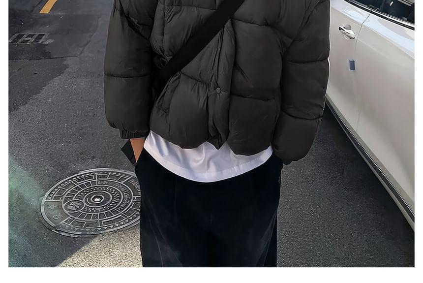 Plain Zip Puffer Jacket Product Image