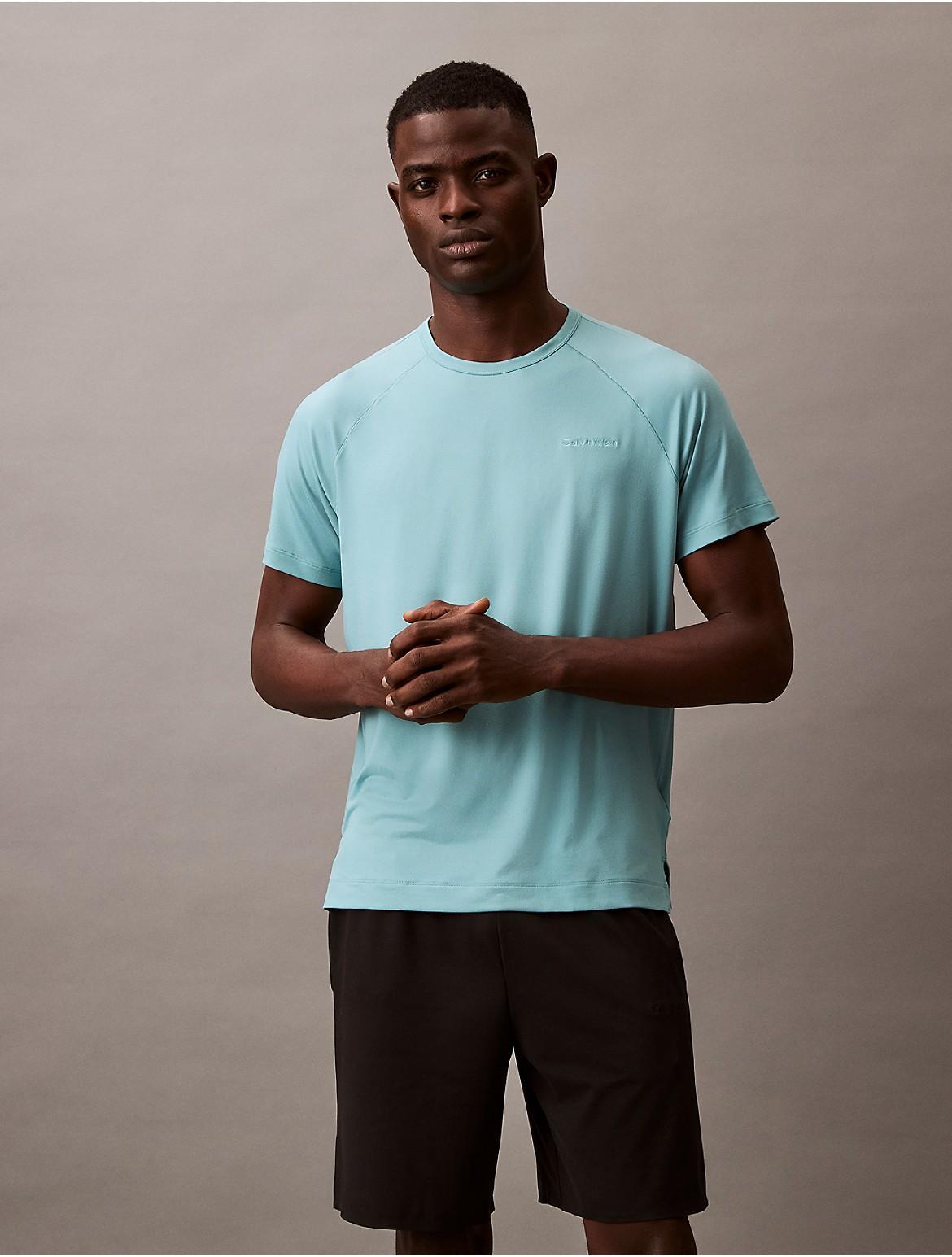 Calvin Klein Mens Soft Stretch Sport Crewneck Tee - Grey Product Image