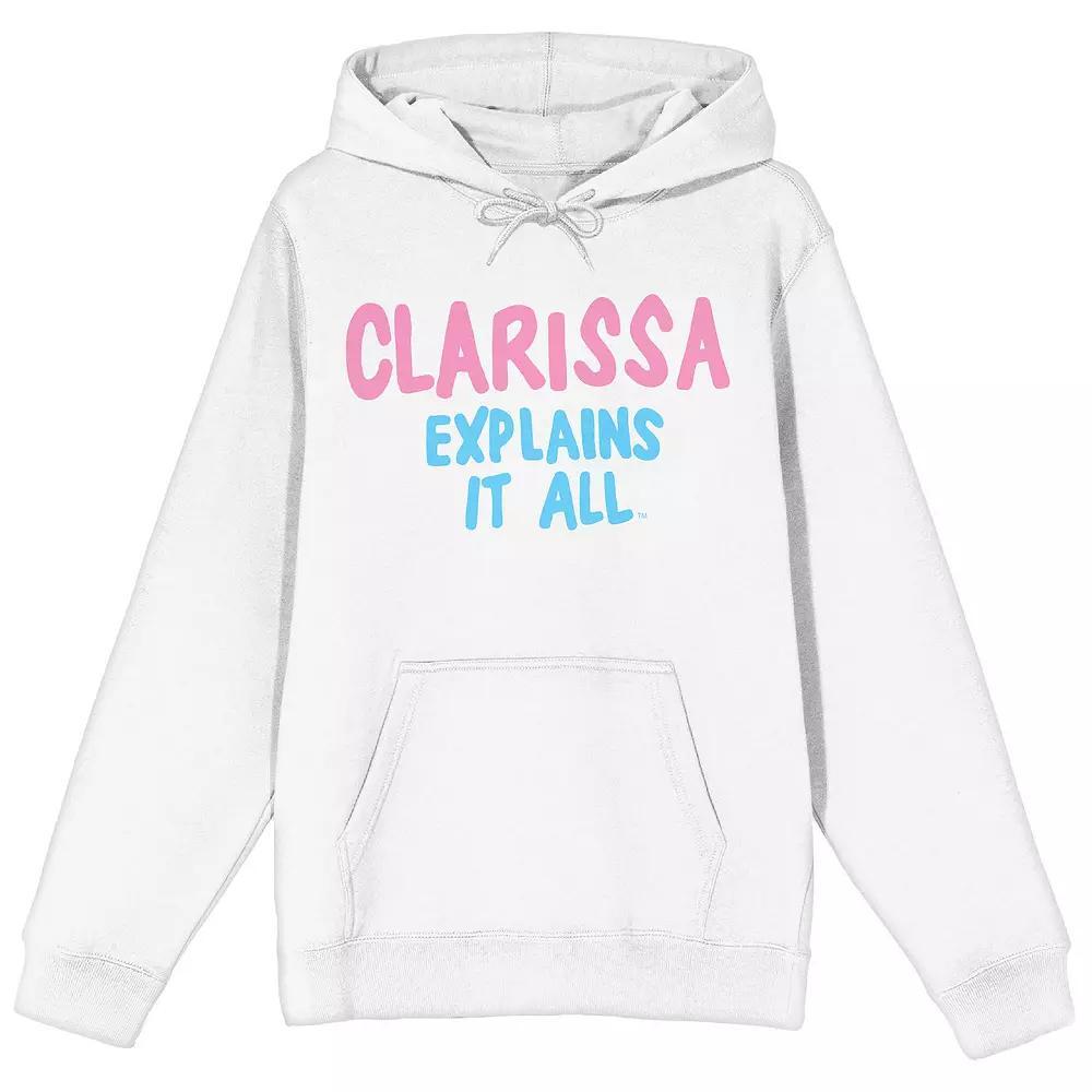 Juniors' Clarissa Explains It All Graphic Hoodie, Women's, Size: Medium, White Product Image