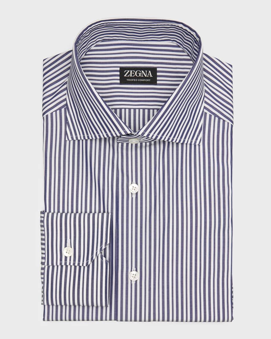 Men's Trofeo Comfort Stripe Dress Shirt Product Image