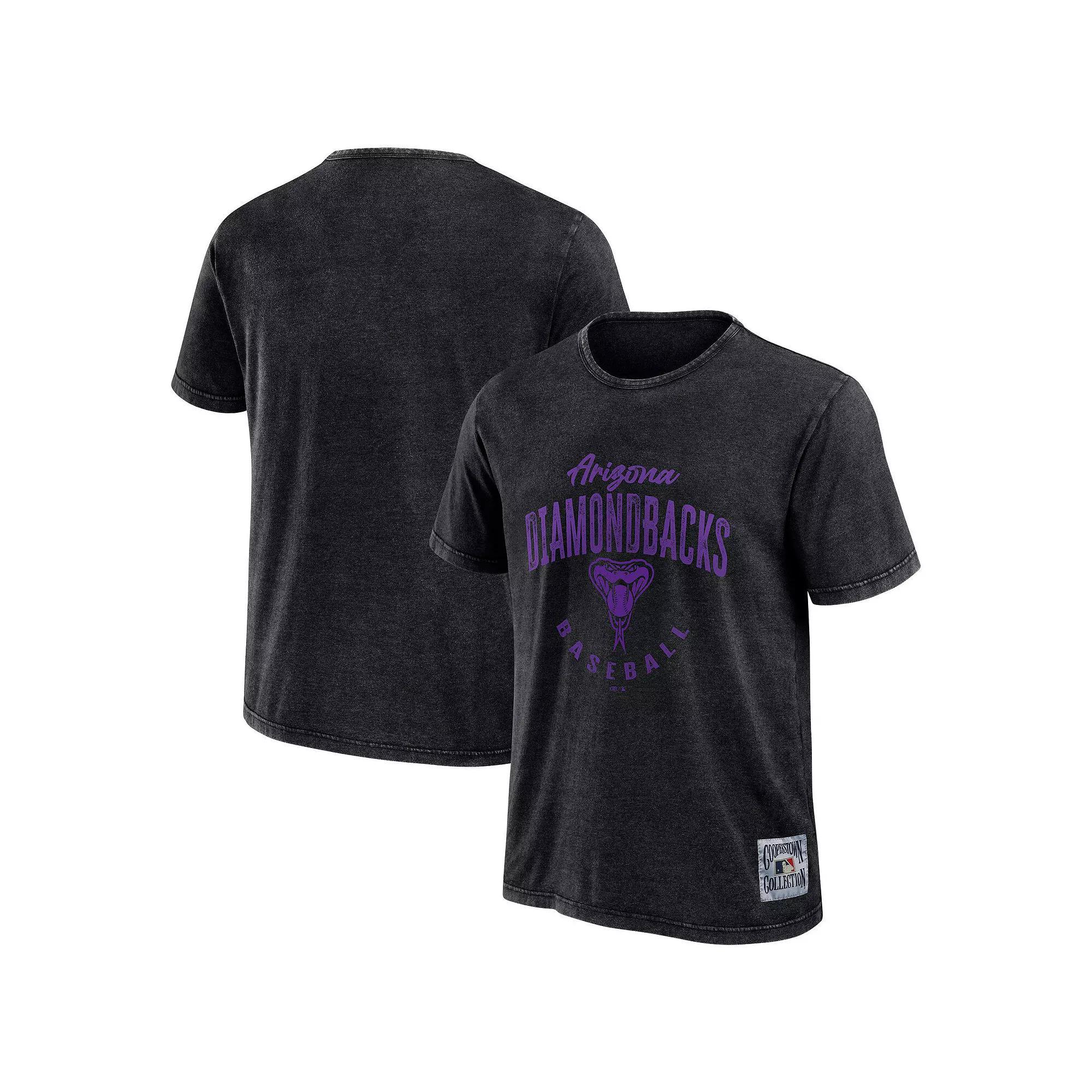 Men's Darius Rucker Collection by Fanatics Black Arizona Diamondbacks Cooperstown Collection Washed T-Shirt,  Product Image