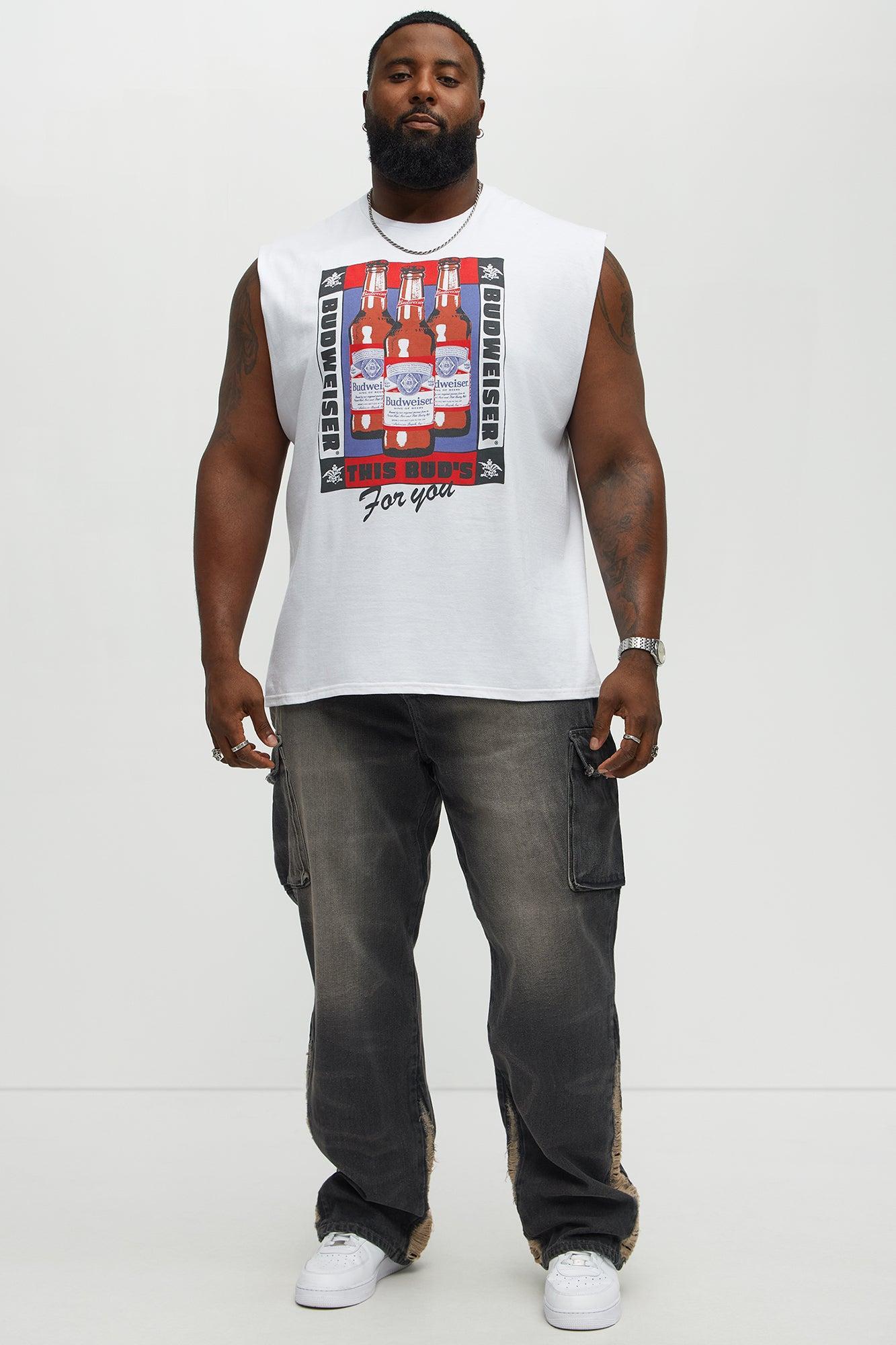 Budweiser For You Muscle Tee - White Male Product Image
