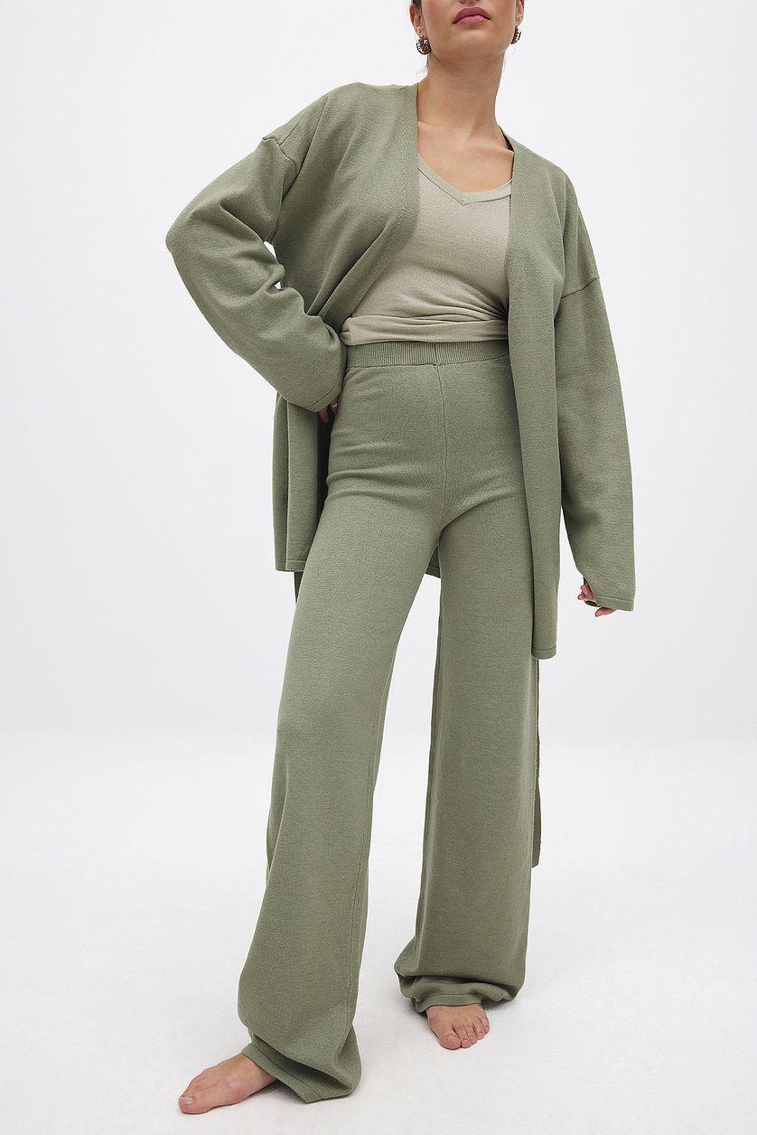 Knitted Wide Trousers Product Image