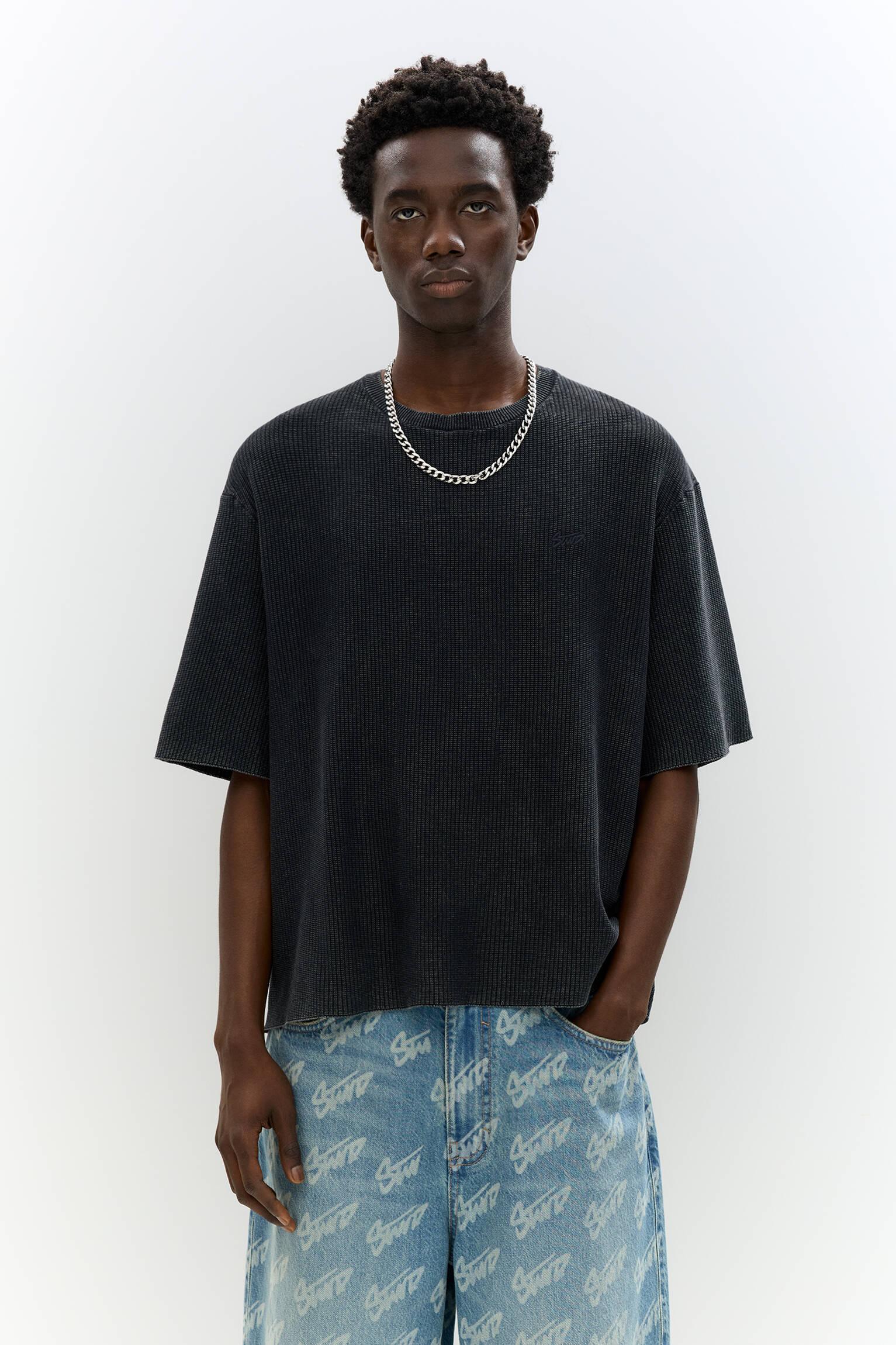 Waffle-knit STWD T-shirt Product Image