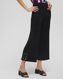 Poplin Cropped Pants Product Image