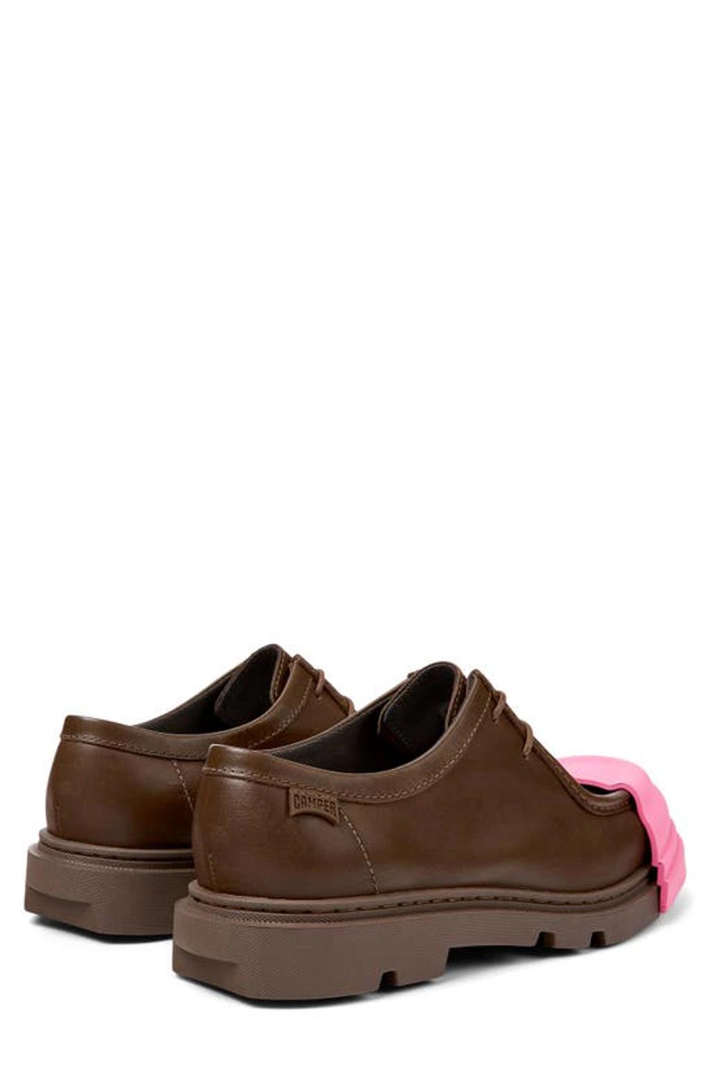 CAMPER Junction Panelled Lace-up Shoes In Brown_pink Product Image