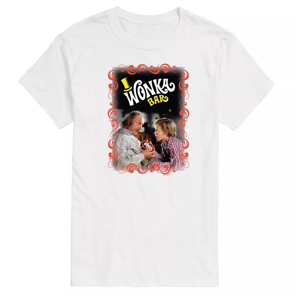 Men's Willy Wonka Charlie Grandpa Joe Graphic Tee, Size: Small, White Product Image