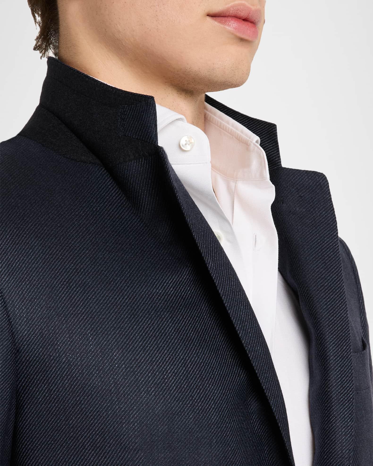 Men's Cashmere-Blend Twill Single-Breasted Blazer Product Image