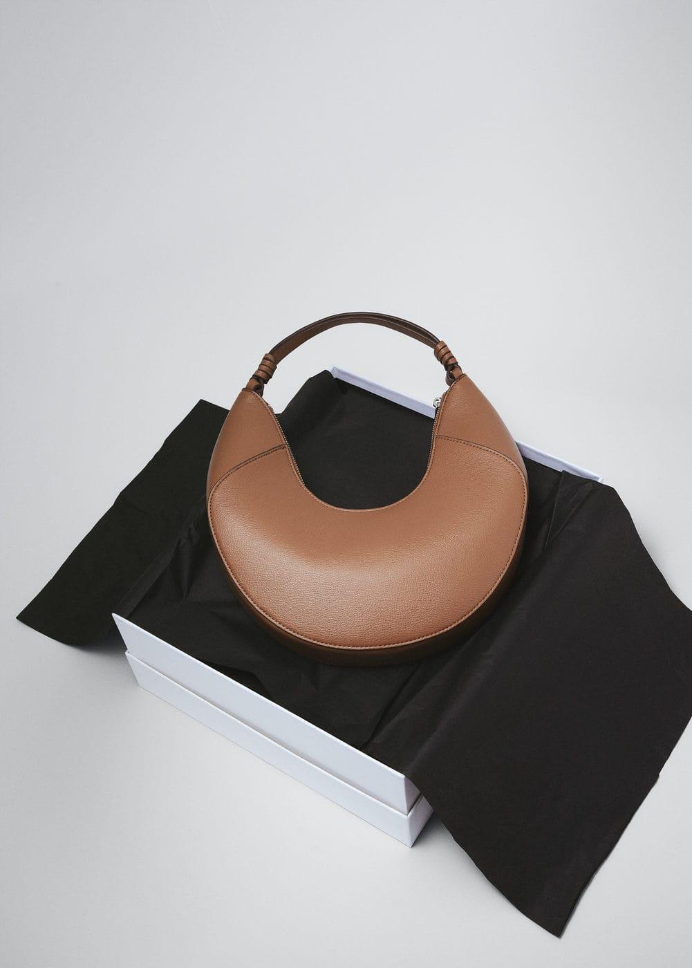 Leather-effect shoulder bag - Women | MANGO USA Product Image