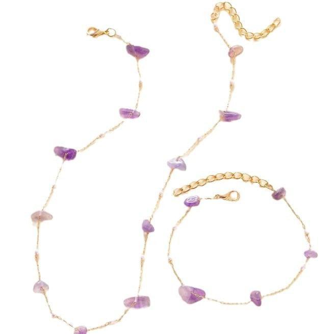 Set: Gemstone Necklace + Bracelet Product Image