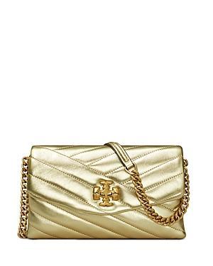 Tory Burch Kira Chevron Metallic Chain Wallet Product Image