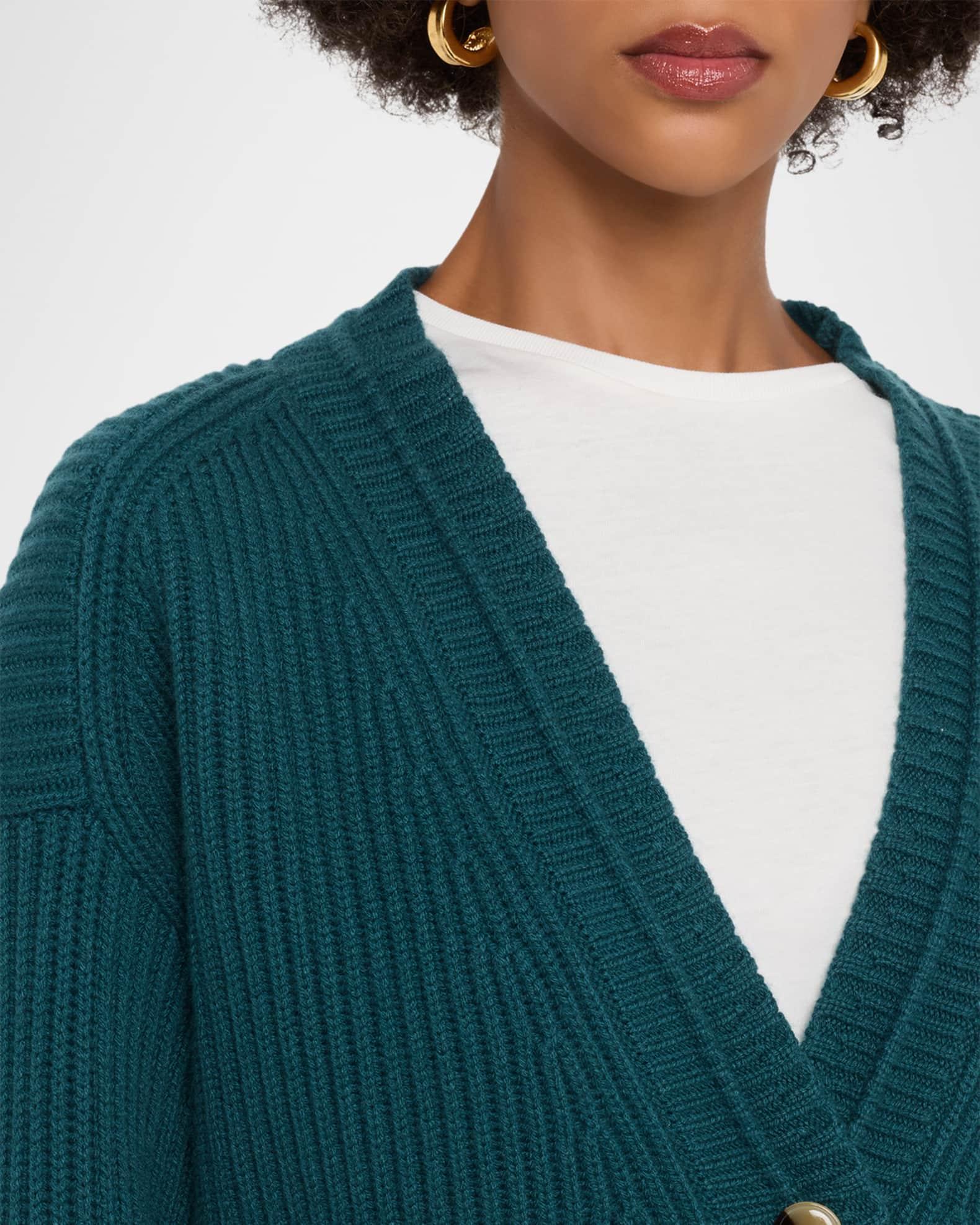 Ribbed Cashmere Cardigan Product Image