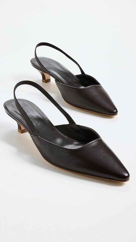 Jenni Kayne Leather Kitten Heels | Shopbop Product Image