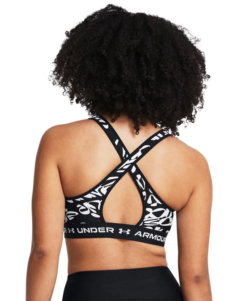 Women's Armour® Mid Crossback Printed Sports Bra Product Image