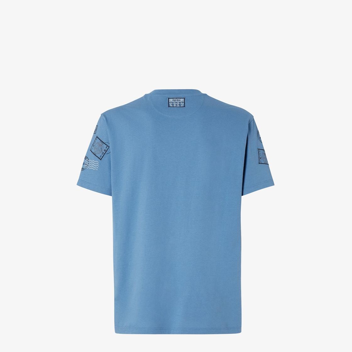 T-ShirtLight blue cotton T-shirt Product Image